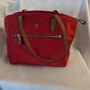 Michael Kors Red Nylon Tote